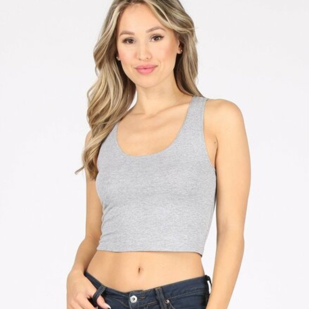 Basic Racerback Crop Tank